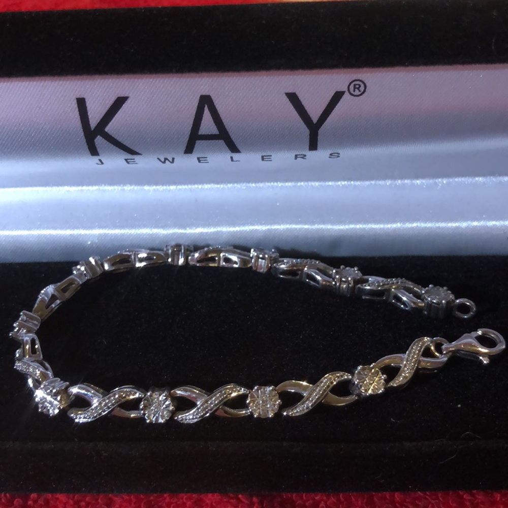 Diamond Bracelet 1/4 carat tw Sterling Silver